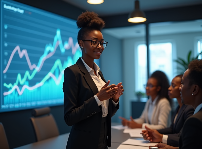 Illustration of professionals reviewing strategy and organizational structure