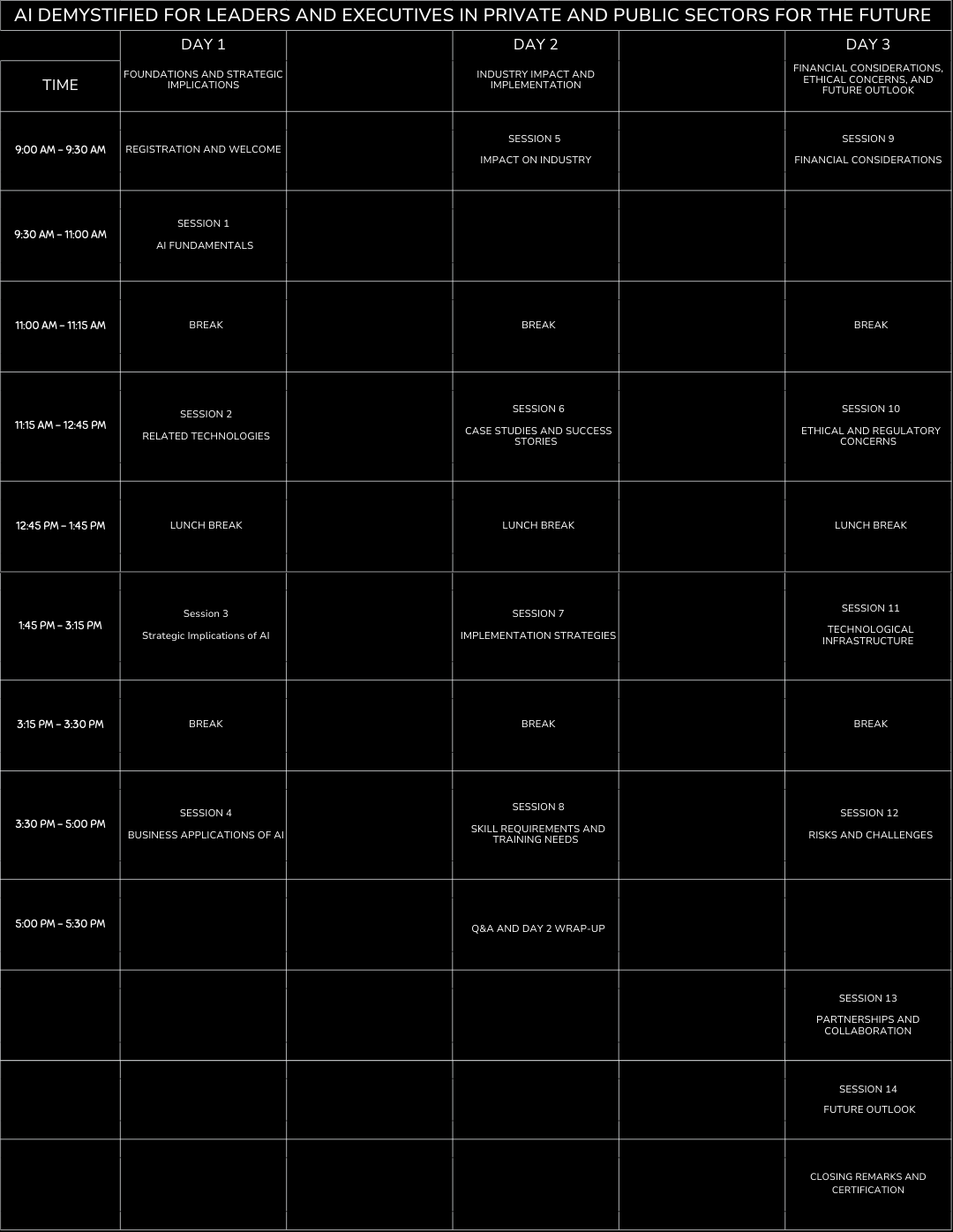 Lesson Timetable